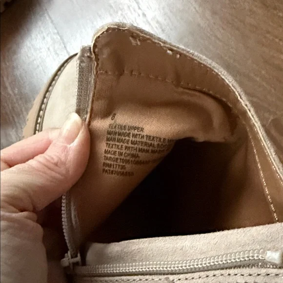 Target Women's Beige Ankle Booties - Picture 4 of 5